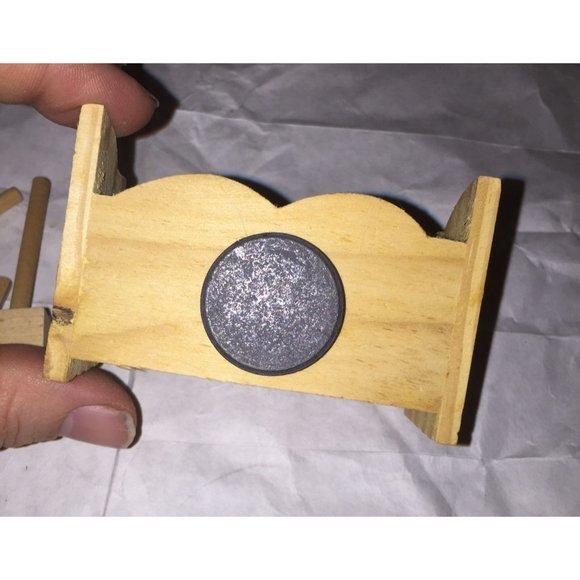 Vintage Doll Sized Wooden Kitchen Utensils & Rack Magnet - Picture 5 of 9